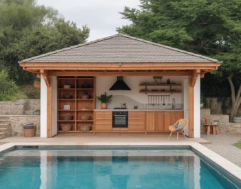 Créer un pool house multifonction : idées d’aménagement entre rangement, détente et cuisine d’été