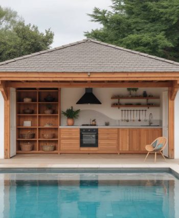 Créer un pool house multifonction : idées d’aménagement entre rangement, détente et cuisine d’été