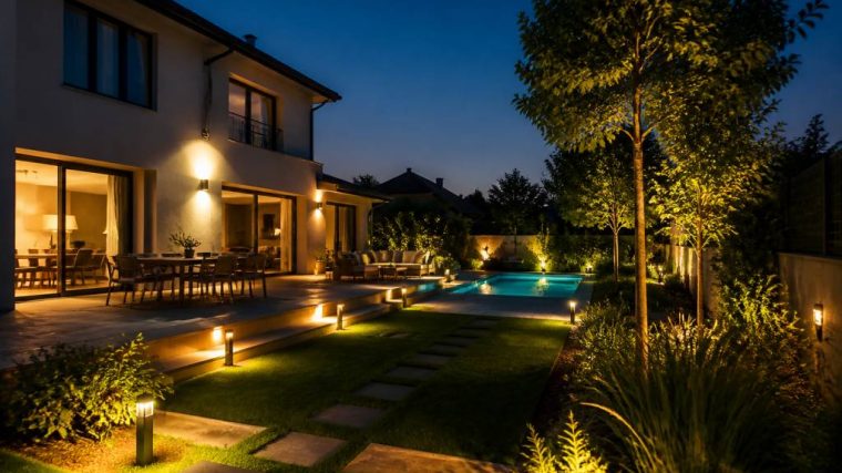 Éclairage extérieur : comment sublimer maison, jardin et piscine avec des solutions économiques et durables